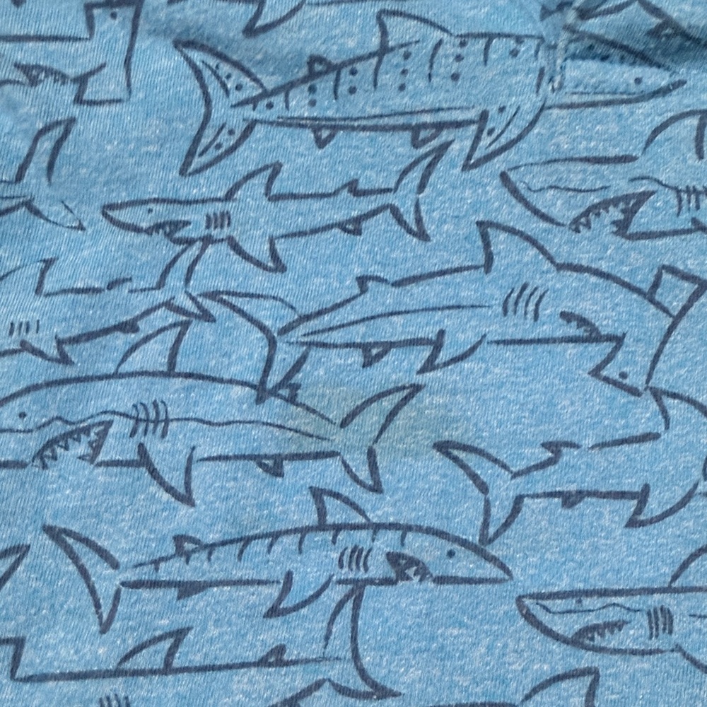 Jelly Beans Blue Shark Print Polo - Picture 3 of 4